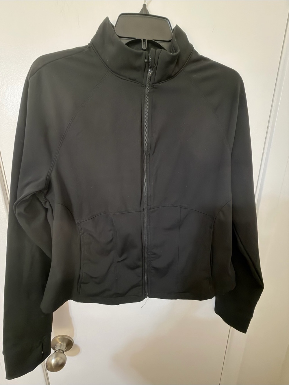 Women’s Black Utility Jacket - Lightweight Zip-Front